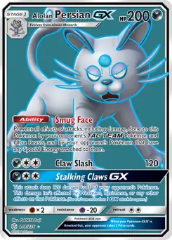 Full Art Alolan Persian GX 219 Normal