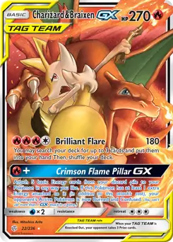 Charizard & Braixen GX 22 Normal