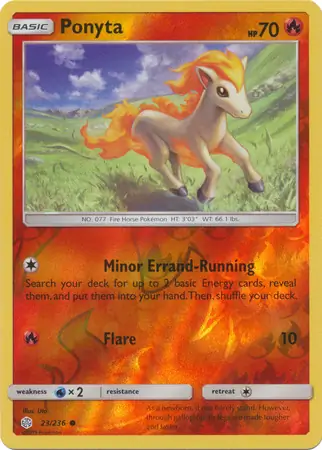 Ponyta Reverse Holo 23 Normal