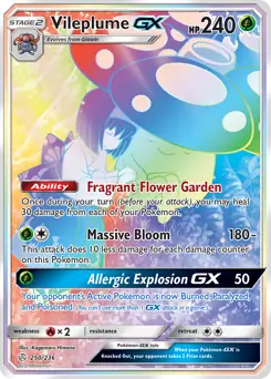 Vileplume GX Secret 250 Normal