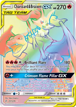Charizard & Braixen GX Secret 251 Normal