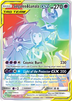 Solgaleo & Lunala GX Secret 254 Normal