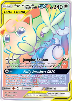Mega Lopunny & Jigglypuff GX Secret 261 Normal