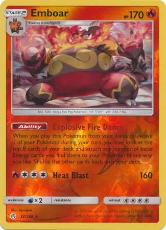 Emboar Reverse Holo 33 Normal
