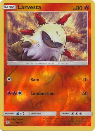 Larvesta Reverse Holo 34 Normal