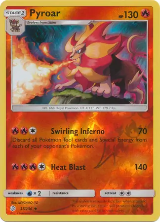 Pyroar Reverse Holo 37