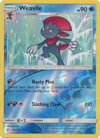 Weavile Reverse Holo 44 Normal