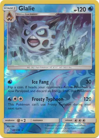 Glalie Reverse Holo 48