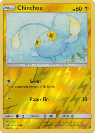Chinchou Reverse Holo 71 Normal