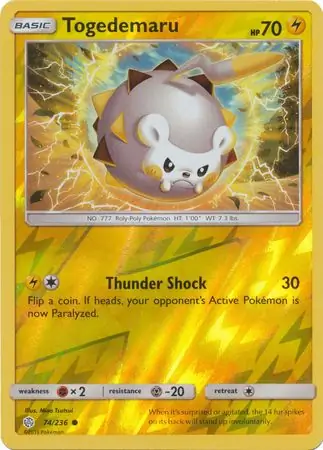 Togedemaru Reverse Holo 74 Normal