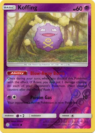 Koffing Reverse Holo 76 Normal