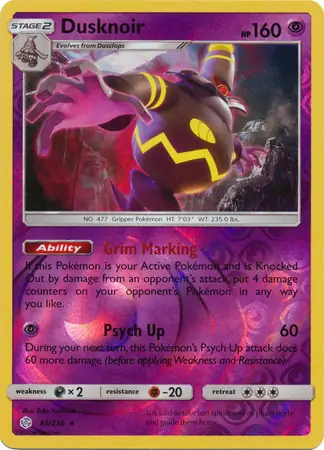 Dusknoir Reverse Holo 85 Normal