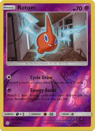 Rotom Reverse Holo 86 Normal
