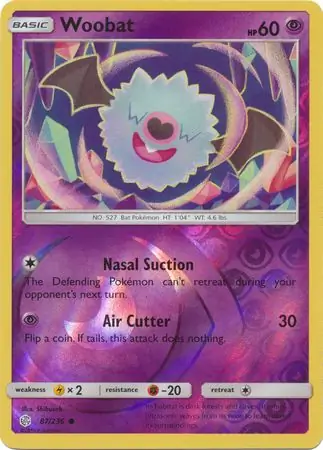 Woobat Reverse Holo 87