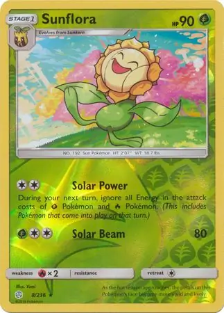 Sunflora Reverse Holo 8 Normal