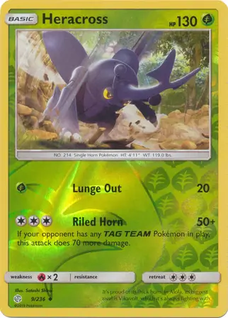 Heracross Reverse Holo 9 Normal