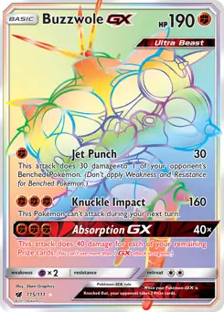 Buzzwole GX Secret 115 Normal