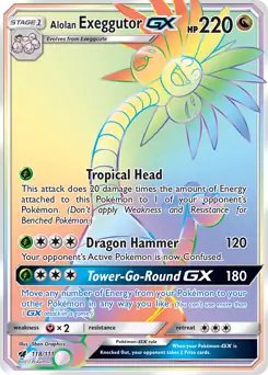 Alolan Exeggutor GX Secret 118 Normal