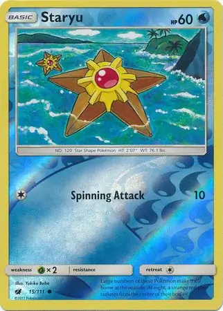 Staryu Reverse Holo 15 Normal