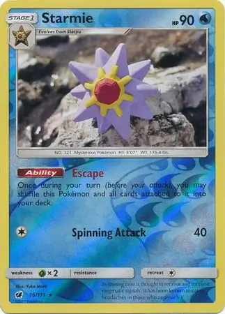 Starmie Reverse Holo 16