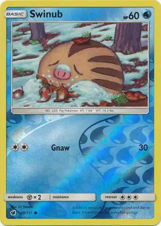 Swinub Reverse Holo 19 Normal
