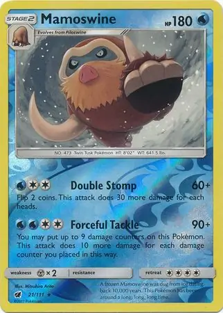 Mamoswine Reverse Holo 21 Normal
