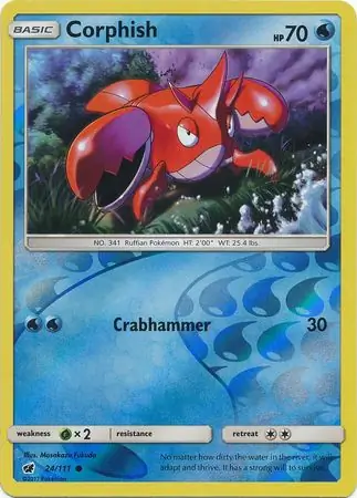 Corphish Reverse Holo 24 Normal
