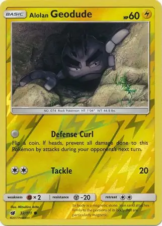 Alolan Geodude Reverse Holo 32