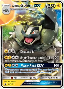 Alolan Golem GX 34 Normal