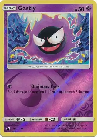 Gastly Reverse Holo 36