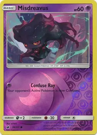 Misdreavus Reverse Holo 39 Normal