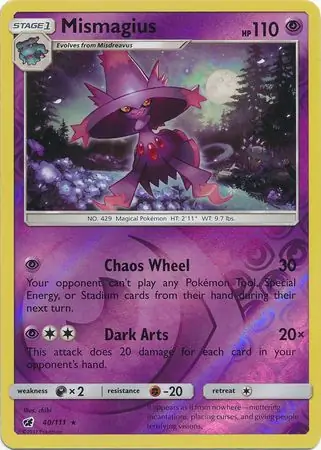 Mismagius Reverse Holo 40 Normal
