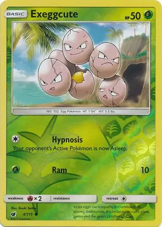 Exeggcute Reverse Holo 4 Normal