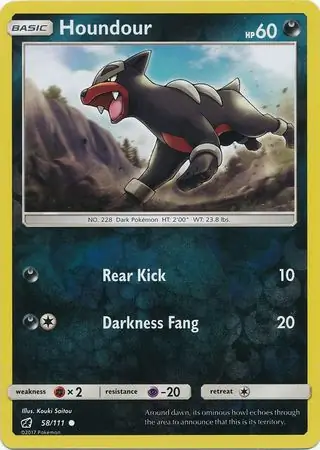 Houndour Reverse Holo 58