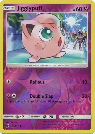 Jigglypuff Reverse Holo 71 Normal