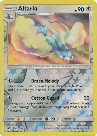 Altaria Reverse Holo 80 Normal