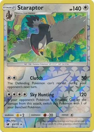 Staraptor Reverse Holo 83 Normal