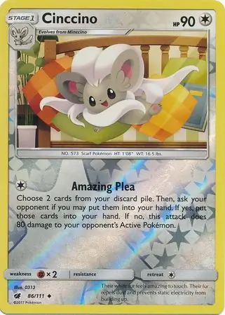Cinccino Reverse Holo 86