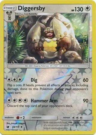 Diggersby Reverse Holo 88 Normal