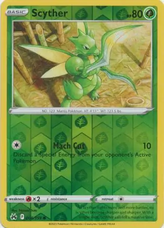 Scyther Reverse Holo 006 Normal