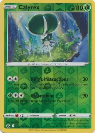 Calyrex Reverse Holo 017