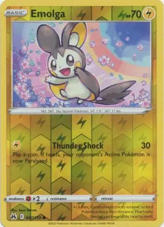 Emolga Reverse Holo 047 Normal