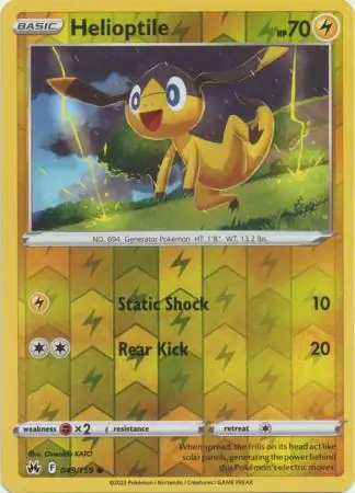 Helioptile Reverse Holo 049 Normal