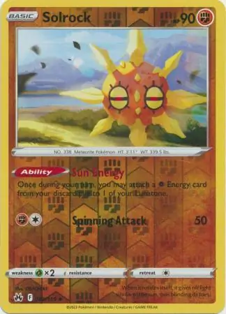 Solrock Reverse Holo 069