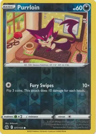 Purrloin Reverse Holo 077 Normal