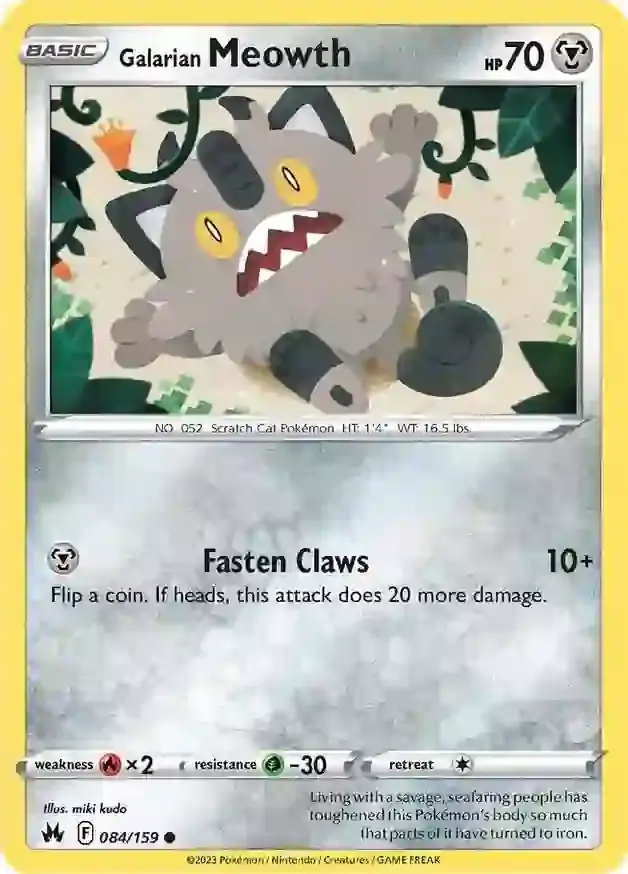 Galarian Meowth 084 Normal