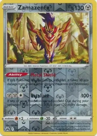 Zamazenta Reverse Holo 097 Normal