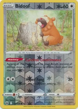 Bidoof Reverse Holo 111
