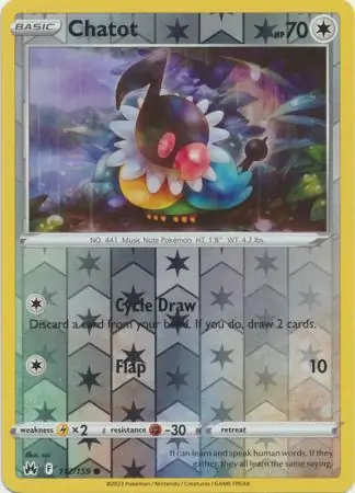 Chatot Reverse Holo 112 Normal