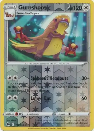 Gumshoos Reverse Holo 118